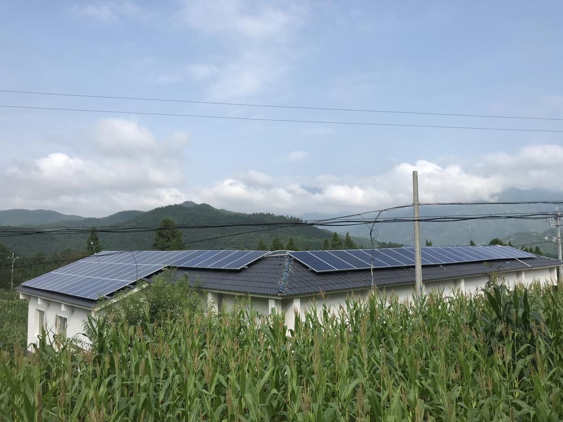 某村集体经济20kWp太阳能光伏并网发电系统